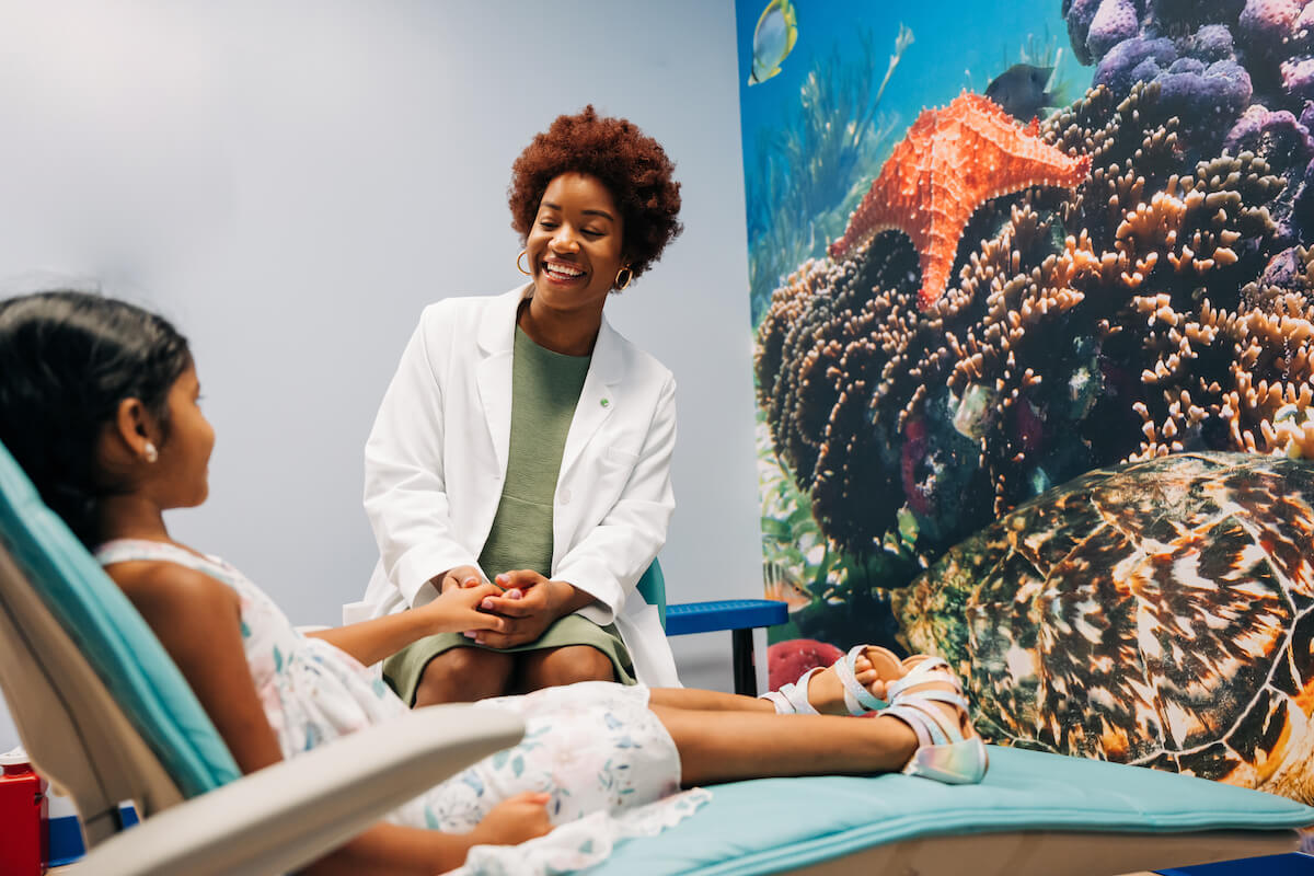 A dentist continues to learn on the job at her practice.